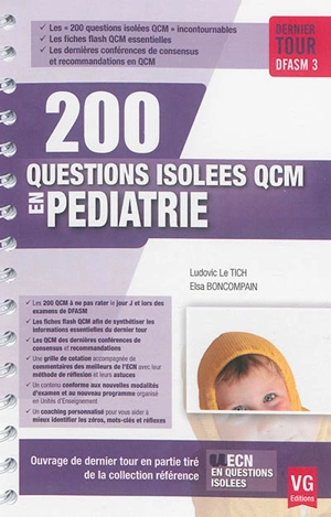 200 questions isolées QCM en pédiatrie : dernier tour DFASM 3 - Tich Ludovic Le