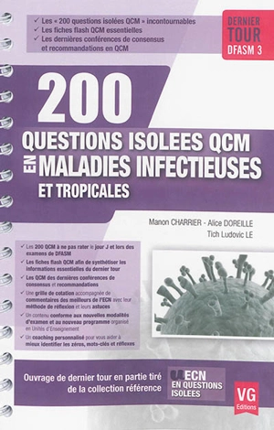 200 questions isolées QCM en maladies infectieuses et tropicales - Manon Charrier