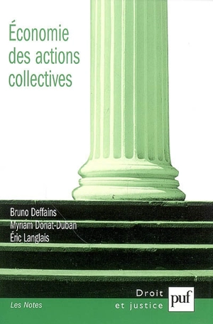 Economie des actions collectives - Bruno Deffains