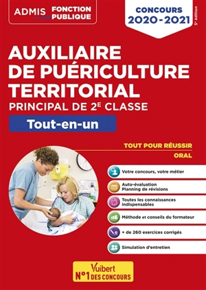 Auxiliaire de puériculture territorial : principal de 2e classe : concours 2020-2021, tout-en-un - Marie-Christine Lefort