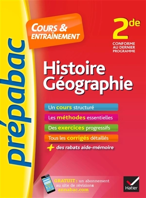 Histoire géographie 2de : cours & entraînement : nouveau programme - Elisabeth Brisson