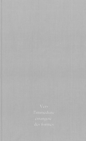 Vers l'immédiate étrangeté des formes - Jean-Christophe Quinton