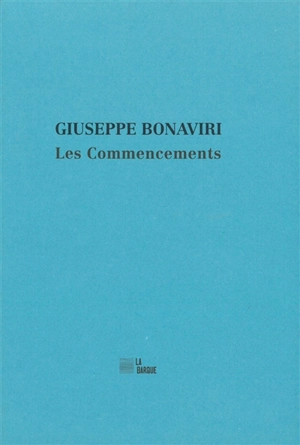 Les commencements - Giuseppe Bonaviri