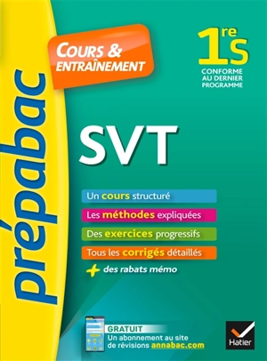 SVT, sciences de la vie et de la Terre 1re S : conforme au dernier programme - Jacques Bergeron