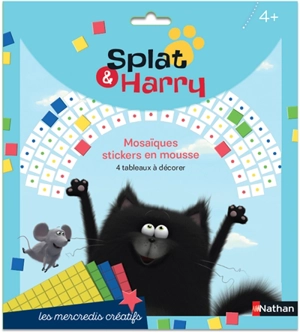 Splat & Harry : mosaïques stickers en mousse, 4 tableaux à décorer - Rob Scotton