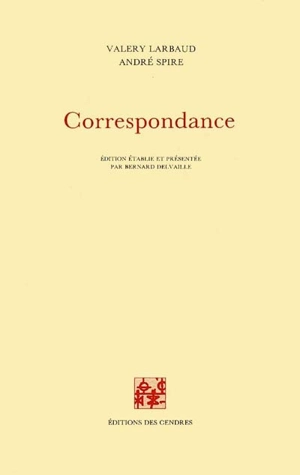 Correspondance - Valery Larbaud