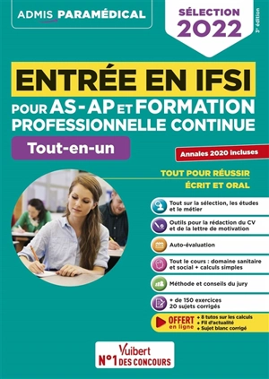 Entrée en IFSI pour AS-AP et formation professionnelle continue : tout-en-un : sélection 2022 - Isabelle Bisutti