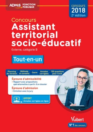 Concours assistant territorial socio-éducatif : externe, catégorie B, tout-en-un : 2018 - Fabienne Geninasca