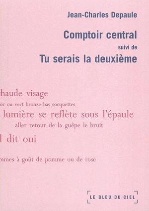 Comptoir central. Tu serais le deuxième - Jean-Charles Depaule