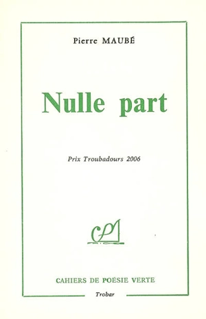 Nulle part - Pierre Maubé