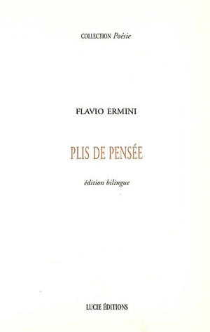 Plis de pensée - Flavio Ermini