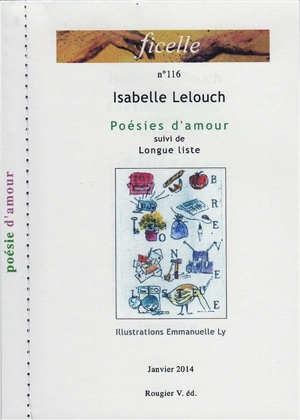 Ficelle, n° 116. Poésie d'amour. Longue liste - Isabelle Lelouch