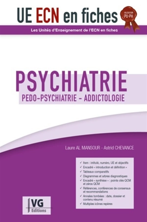 Psychiatrie : pédo-psychiatrie, addictologie : validation PU-PH - Laure Al Mansour