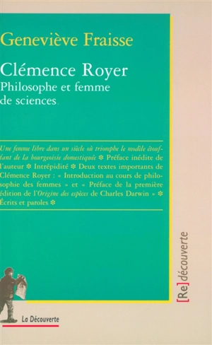 Clémence Royer : philosophe et femme de sciences - Geneviève Fraisse