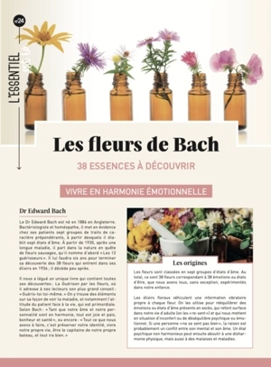 Fleurs de Bach : 38 essences à découvrir - Carole Minker