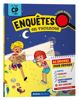 Enquêtes en vacances : 80 énigmes pour réviser : 6-7 ans, CP au CE1, conforme au programme - Elsa Vallée