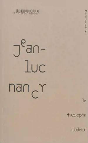 Le philosophe boiteux - Jean-Luc Nancy