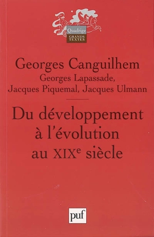 Du développement à l'évolution au XIXe siècle