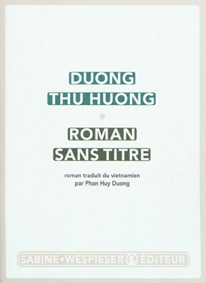 Roman sans titre - Thu Huong Duong