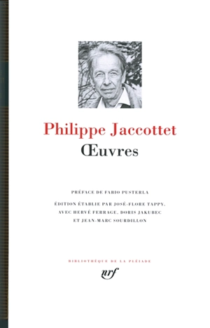 Oeuvres - Philippe Jaccottet