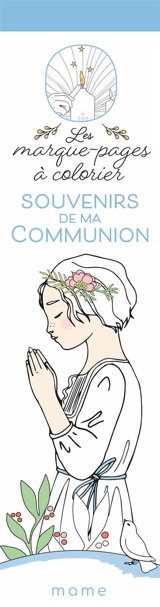 Souvenirs de ma communion : les marque-pages à colorier - Izumi