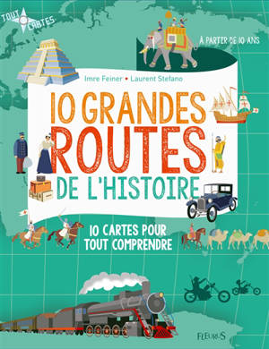 10 grandes routes de l'histoire : 10 cartes pour tout comprendre - Imre Feiner