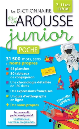 Le dictionnaire Larousse junior poche, 7-11 ans, CE, CM