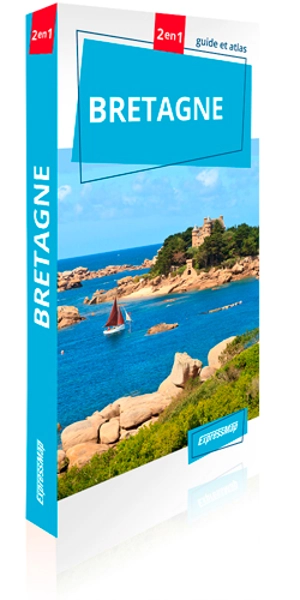 Bretagne : 2 en 1 : guide et atlas - Marjolaine Petit