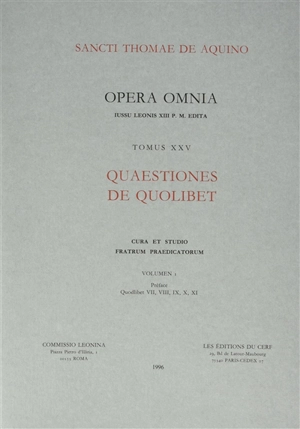 Quaestiones de quolibet - Thomas d'Aquin