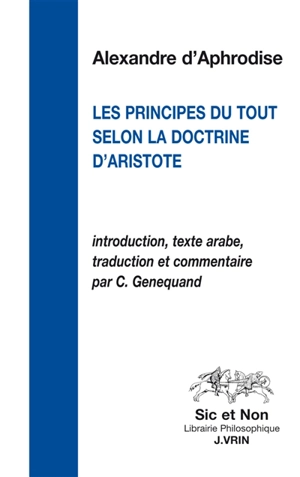 Les principes du tout selon la doctrine d'Aristote