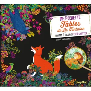 Ma pochette Fable de La Fontaine : cartes à colorier et à gratter - Peggy Nille