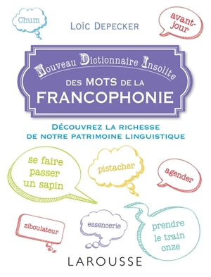 Nouveau dictionnaire insolite des mots de la francophonie : découvrez la richesse de notre patrimoine linguistique - Loïc Depecker