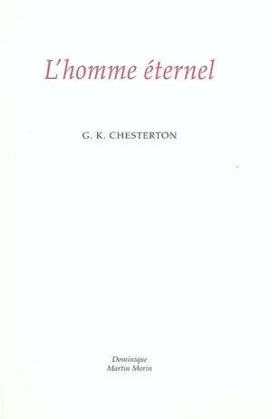 L'homme éternel - G.K. Chesterton