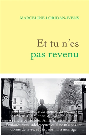 Et tu n'es pas revenu - Marceline Loridan-Ivens