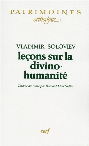 Leçons sur la divino-humanité - Vladimir Sergueevitch Soloviev