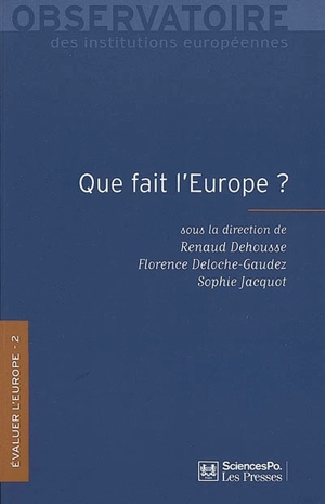 Que fait l'Europe ?