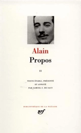 Propos : 1906-1936. Vol. 2 - Alain