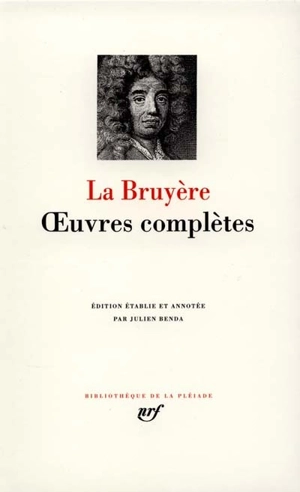 Oeuvres complètes - Jean de La Bruyère