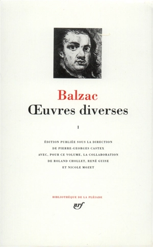 Oeuvres diverses. Vol. 1 - Honoré de Balzac