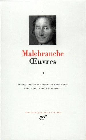 Oeuvres. Vol. 2 - Nicolas de Malebranche