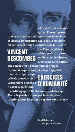 Exercices d'humanité : entretiens avec Philippe de Lara - Vincent Descombes