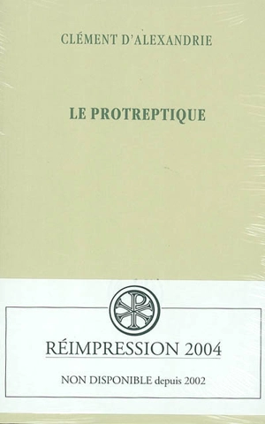 Le Protreptique - Clément d'Alexandrie