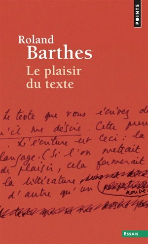 Le plaisir du texte - Roland Barthes