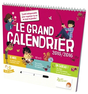 Le grand calendrier 2015-2016 - Carine Hinder