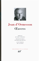 Oeuvres - Jean d' Ormesson