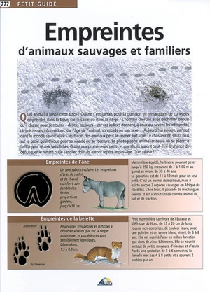 Empreintes d'animaux sauvages et familiers - Jean-Marie Polese