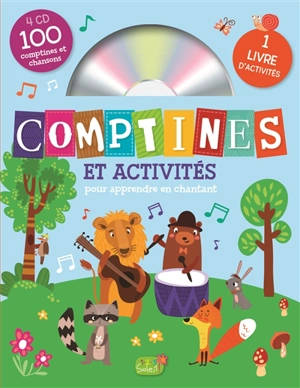 Comptines et activités : pour apprendre en chantant : 4 CD, 100 comptines et chansons, 1 livre d'activités - Claire Chabot