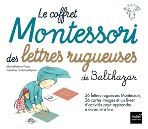 Le coffret Montessori des lettres rugueuses de Balthazar - Marie-Hélène Place