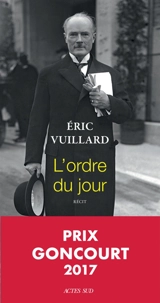 L'ordre du jour : récit - Eric Vuillard
