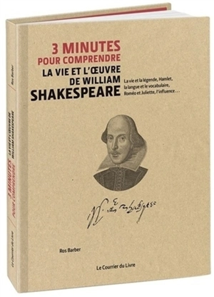 3 minutes pour comprendre la vie et l'oeuvre de William Shakespeare : la vie et la légende, Hamlet, la langue et le vocabulaire, Roméo et Juliette, l'influence...